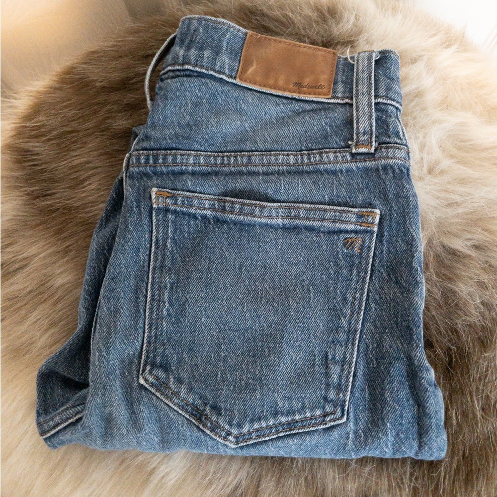 Madewell Crop Straight Leg Denim